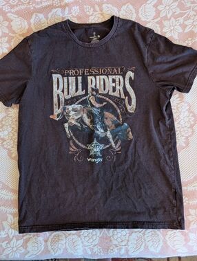 Wrangler Men's Black 'Professional Bull Riders' Graphic Tee